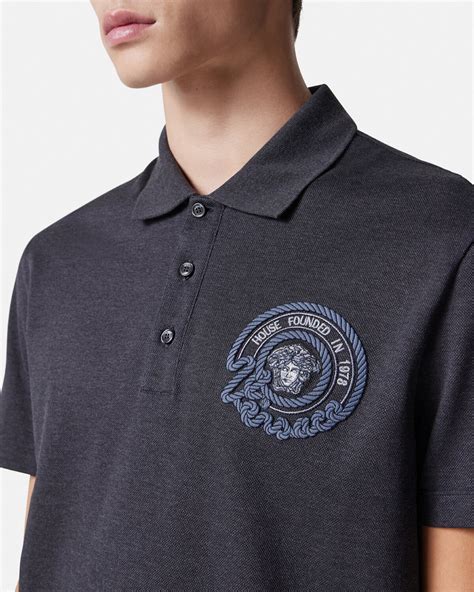 versace medusa poloshirt|Versace Medusa shirt men.